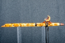 Yellow Cedar Burl Native American Flute, Minor, Mid A#-4, #P2I (11)